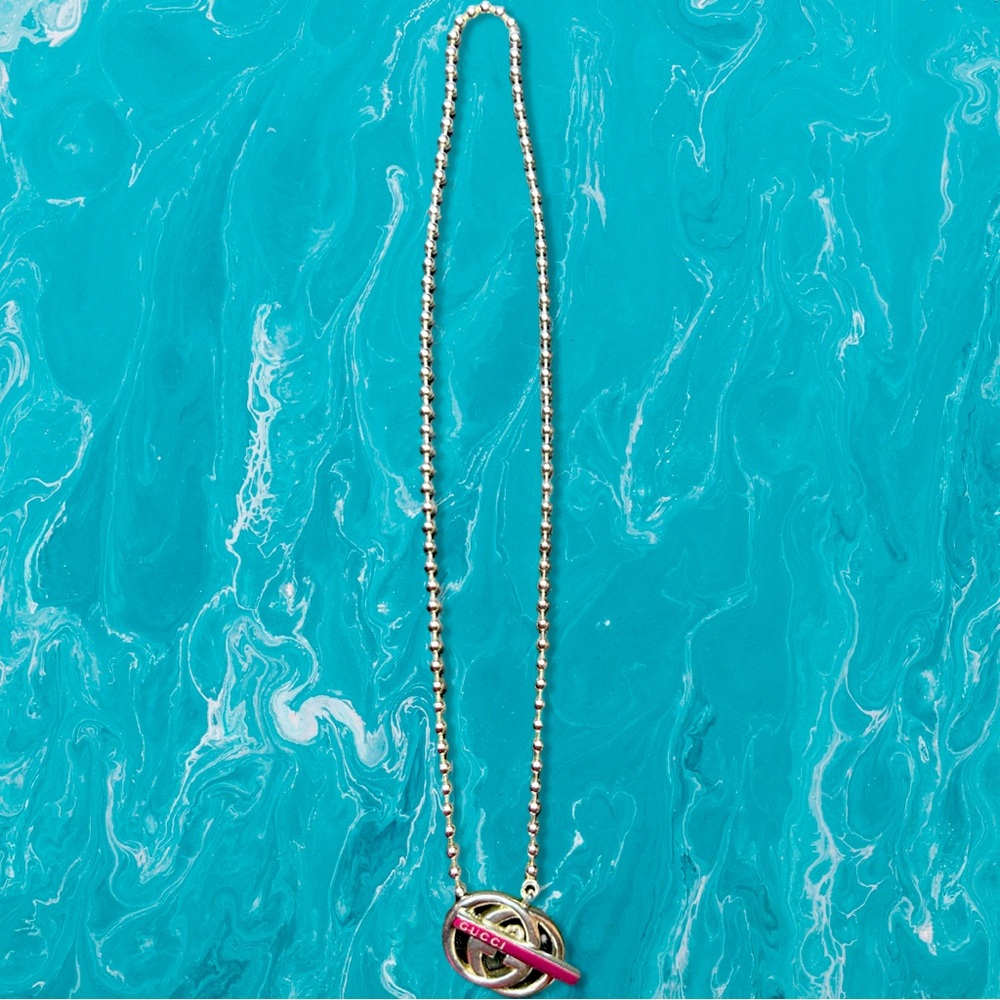 Gucci Silver Ball Chain Necklace NWOT